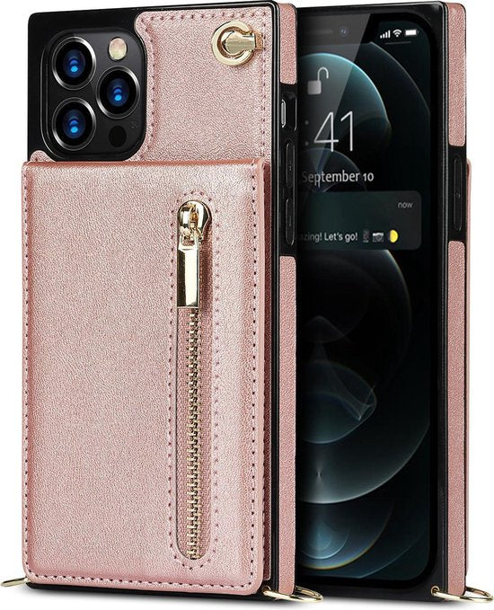 Crossbody Wallet Case for iPhone with Card Holder