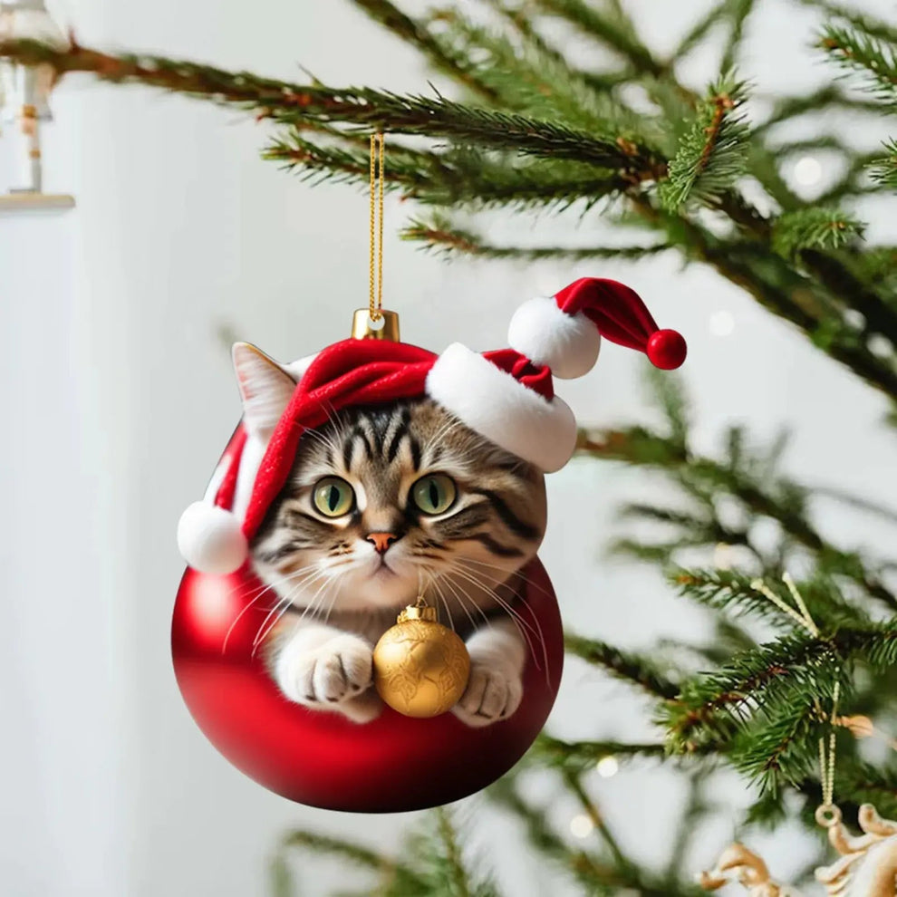 🔥 Hot Sale - Christmas Tree Cat Ornaments ✨ Hanging Cat Decorations