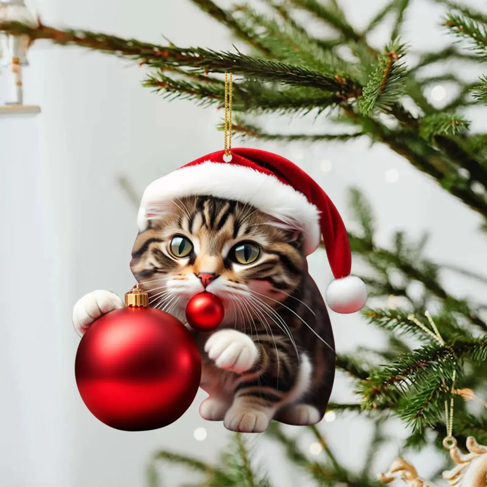 🔥 Hot Sale - Christmas Tree Cat Ornaments ✨ Hanging Cat Decorations