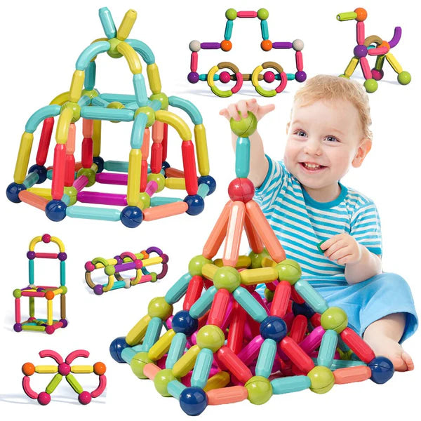 Magnet Stick Building Blocks - Multiple Fun Games 53 PCs