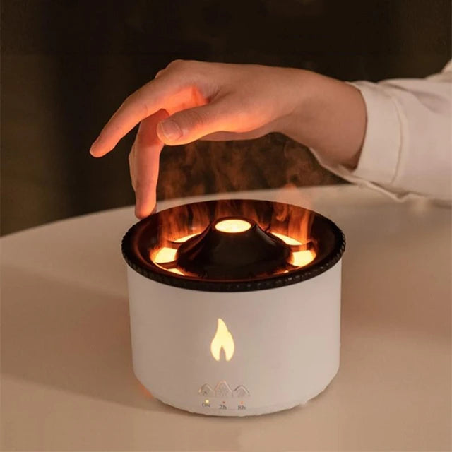 Volcano™ Aroma Diffuser: Flame Lamp & Humidifier for Essential Oils