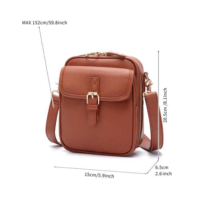 Urvashi™ | Crossbody Leather Bag