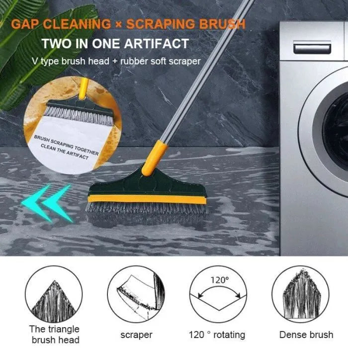 2-in-1 Cleaning Floor Scrub Brush
