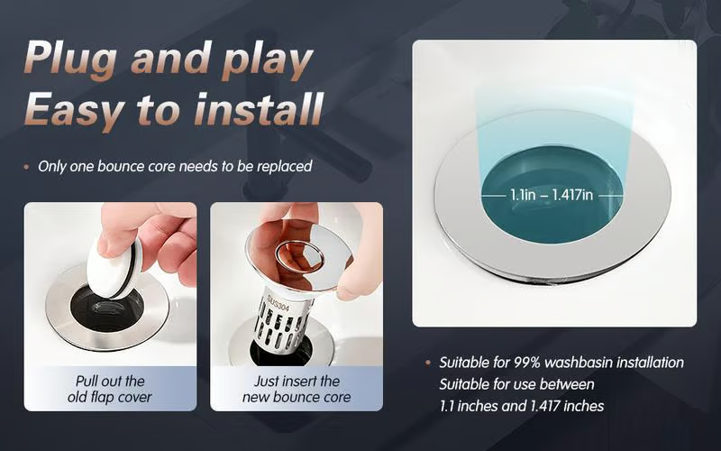 🔥Universal Stainless Steel Drain Strainer