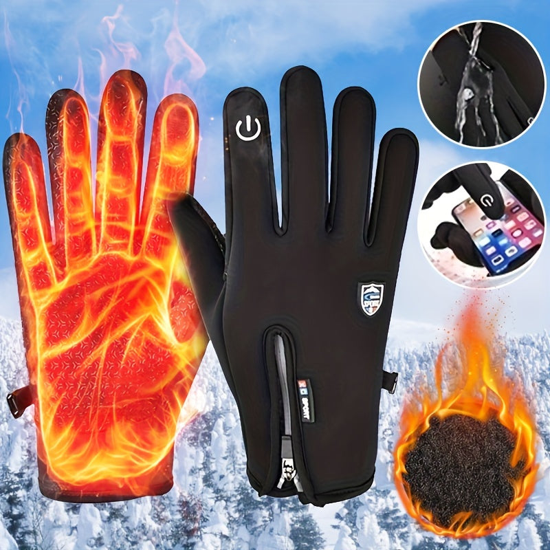 Rechargeable Heated Electric Touchscreen Gloves